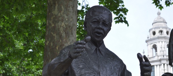 Nelson Mandela statute at Parliament Square