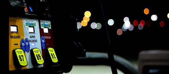 gas pumps with ethanol labels