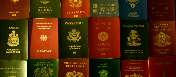 passports, from various nations