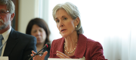 Kathleen Sebelius at a 2011 meeting in Geneva