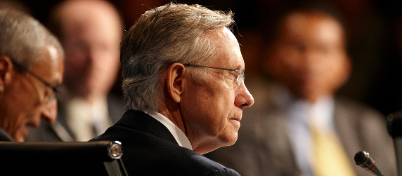 Sen. Harry Reid in profile