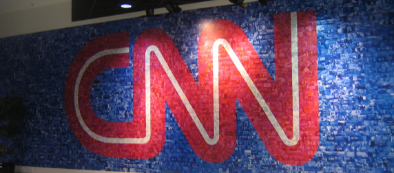 CNN logo wall mosaic