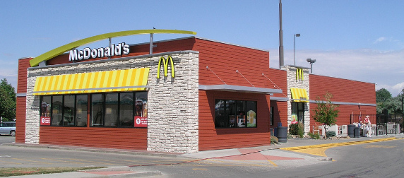 exterior of a McDonald's in Miles City, Montana