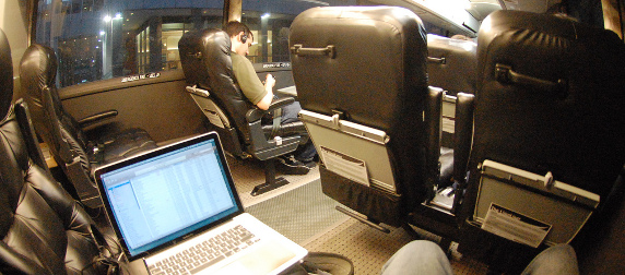 LimoLiner bus interior