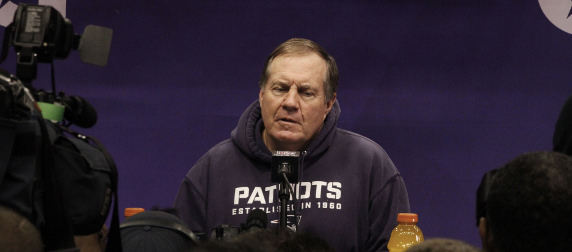 Bill Belichick at a press conference