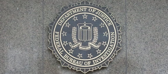 detail of the FBI seal on the J. Edgar Hoover Building, Washington, D.C.