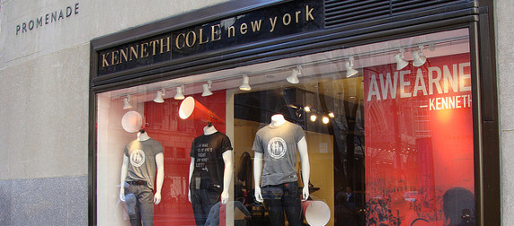 Kenneth Cole storefront in Rockefeller Center, New York City