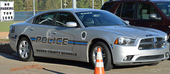 school resource officer (SRO) vehicle for Moore County Schools