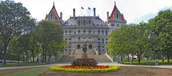 The New York Capitol in panorama view