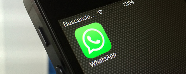 WhatsApp icon displayed on a phone running iOS