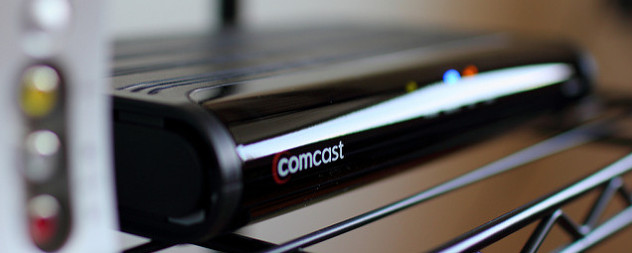 Comcast cable box in operation