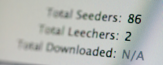 stylized image of leecher and seeder count on a torrent
