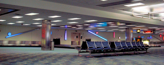 empty baggage claim at Fort Lauderdale-Hollywood International Airport