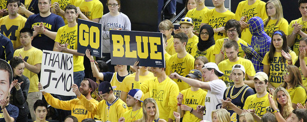 University of Michigan fans