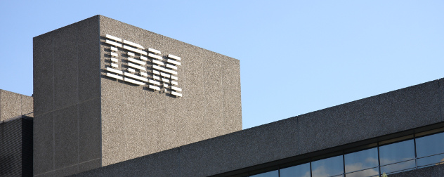 building exterior with IBM logo