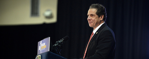 Andrew Cuomo at a podium