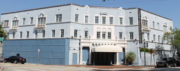 The shuttered Coconut Grove Playhouse