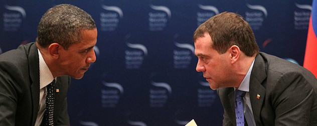 Barack Obama and Dmitry Medvedev