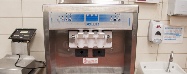 Taylor soft serve ice cream machine