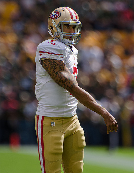 Colin Kaepernick in 49ers gear