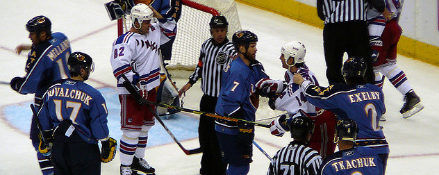 2007 NHL game, Atlanta Thrashers vs. New York Rangers