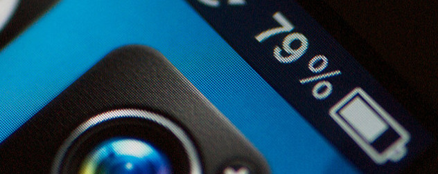 iPhone battery life gauge detail