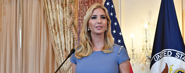 Ivanka Trump speaking at a State Department event in June 2017