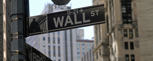 Wall St. street sign detail