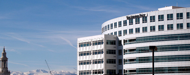 facade of the Denver Post building (detail)