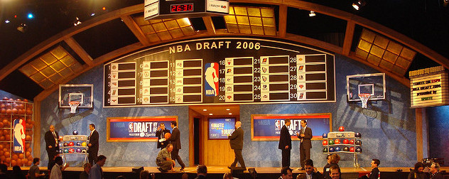 Draft board and stage prior to the 2006 NBA draft