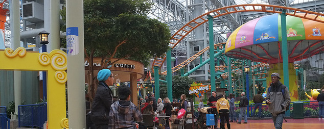 Mall of America interior, including rides