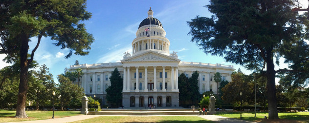 panoramic view of the California State Capitol