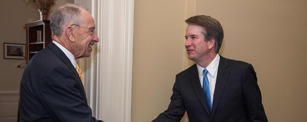 Chuck Grassley and Brett Kavanaugh