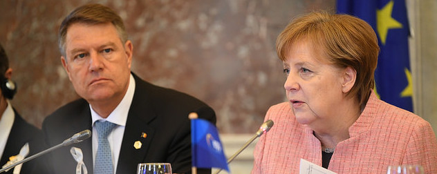 Klaus Iohannis and Angela Merkel