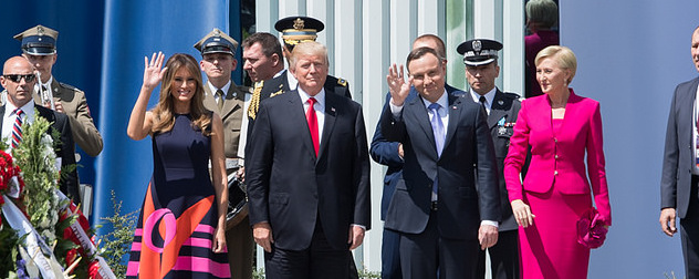 Melania Trump, Donald Trump, Andrzej Duda and Agata Kornhauser-Duda