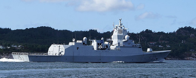 KNM Helge Ingstad, involved in the latest in a series of high-profile naval collisions