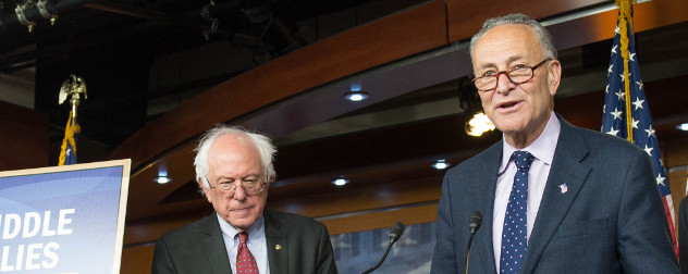 Bernie Sanders and Chuck Schumer.