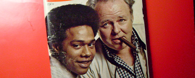 Mike Evans and Carroll O'Connor in a promotional image.