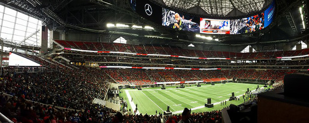 Mercedes Benz Stadium, which was funded in part with personal seat licenses.