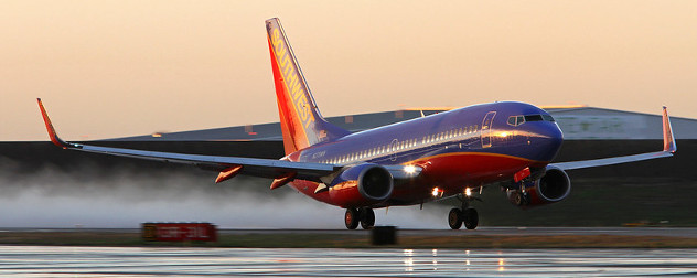 Southwest Boeing 737-700 taking off.