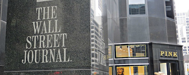 Wall Street Journal corporate headquarters in New York, NY.