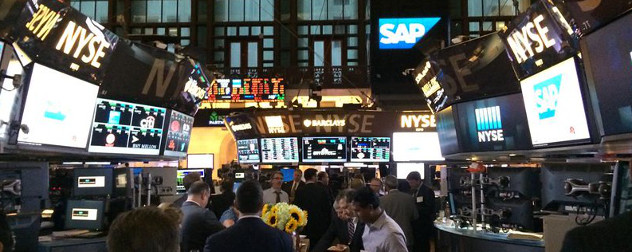 party on the floor of the New York Stock Exchange  (NYSE).