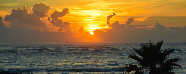 sunrise over the Atlantic at 'the Point' at Villano Beach in St. Augustine, Florida.