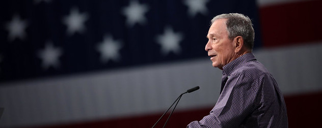 Former Mayor Michael Bloomberg speaks at the Presidential Gun Sense Forum in Des Moines, Iowa.