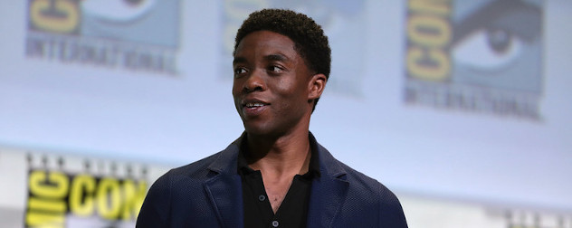 Chadwick Boseman at the San Diego Comic Con International in 2016