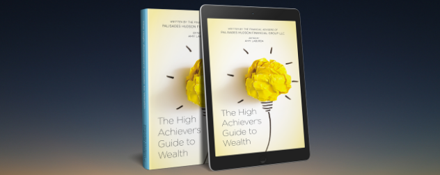 Book cover for 'The High Achiever's Guide to Wealth' displayed on a paperback and a tablet.