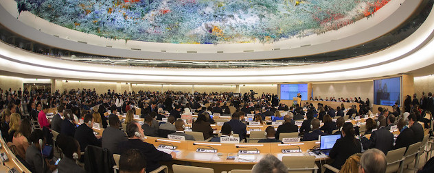 United Nations Human Rights Council in session.