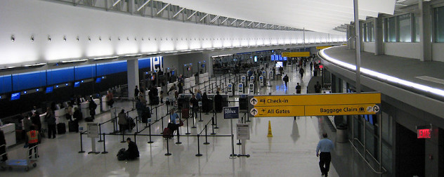 JetBlue check-in at John F. Kennedy International Airport, Queens, NY