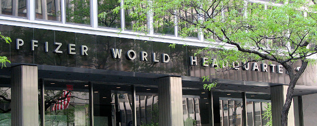 Pfizer World Headquarters (exterior detail).