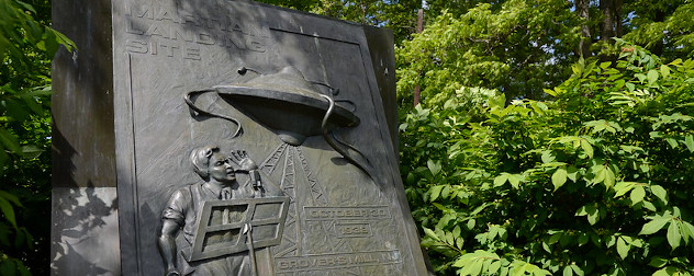 'War of the Worlds' Monument in Grovers Mill, New Jersey.